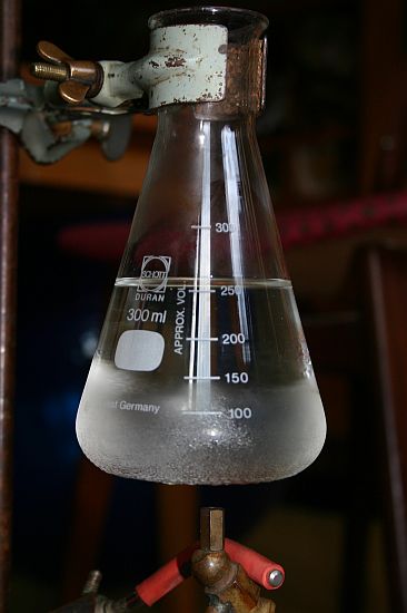 Erlenmeyerkolben aus feuerfestem Glas