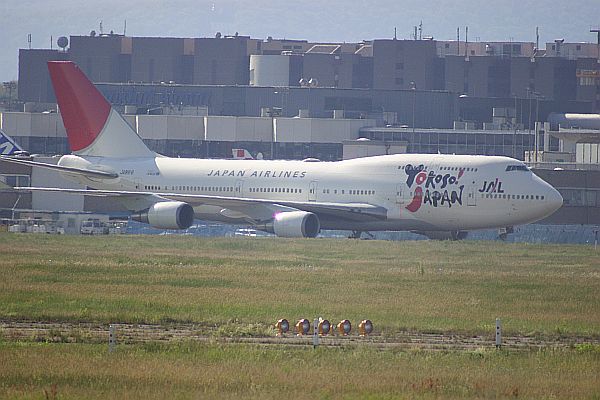 JAL B747 in Frankfurt