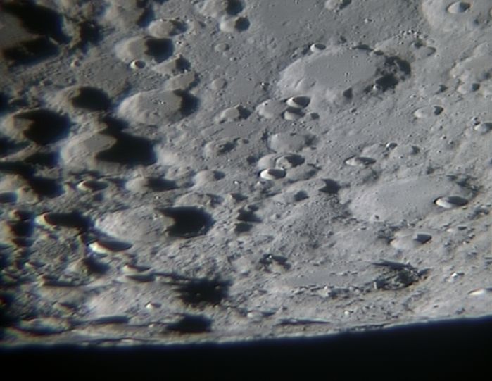 Mondkrater Manzinus, Boguslawsky, Demonax, Schomberger, Scott + Simpelius am 14.2.2008