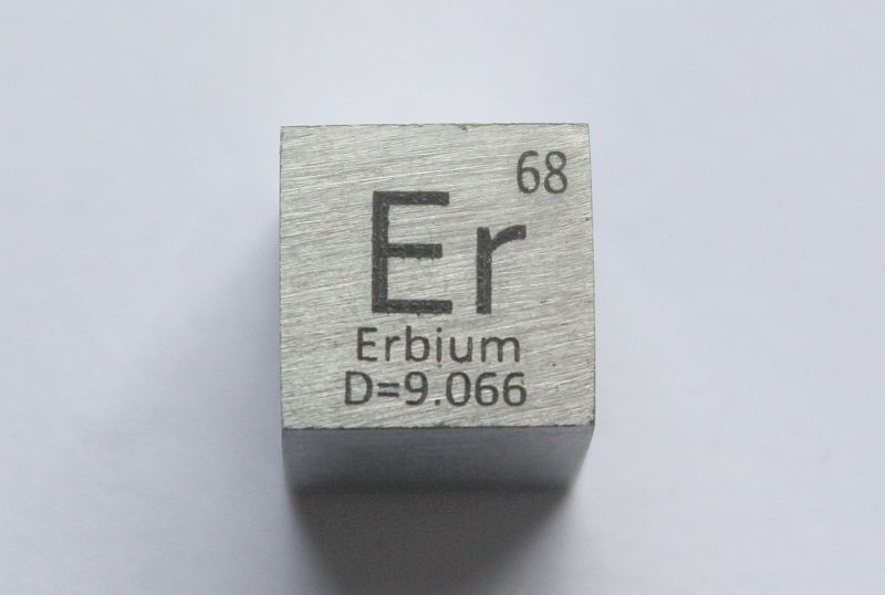 Erbium-Dichtew�rfel Erbium Density Cube 1cm3 ca. 99,9%