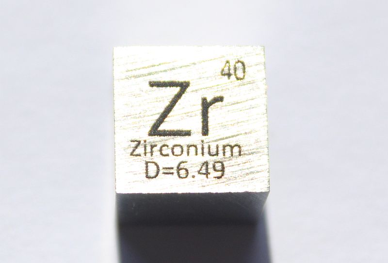 Zirkonium-Dichtew�rfel Zirconium Density Cube 1cm3 ca. 99,2%