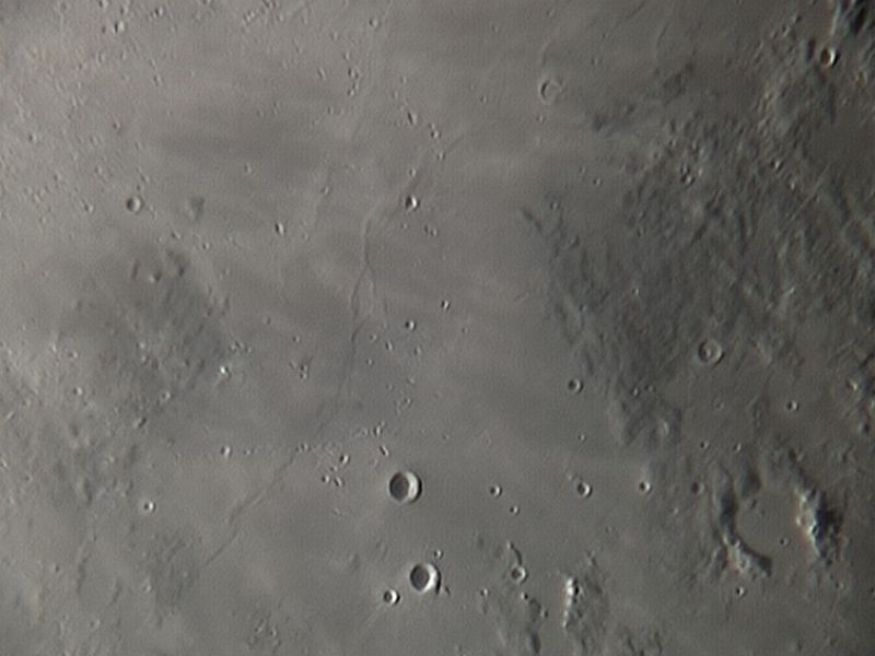 Mond-Bilder im Fernrohr - Kostprobe von meinem Mondatlas!