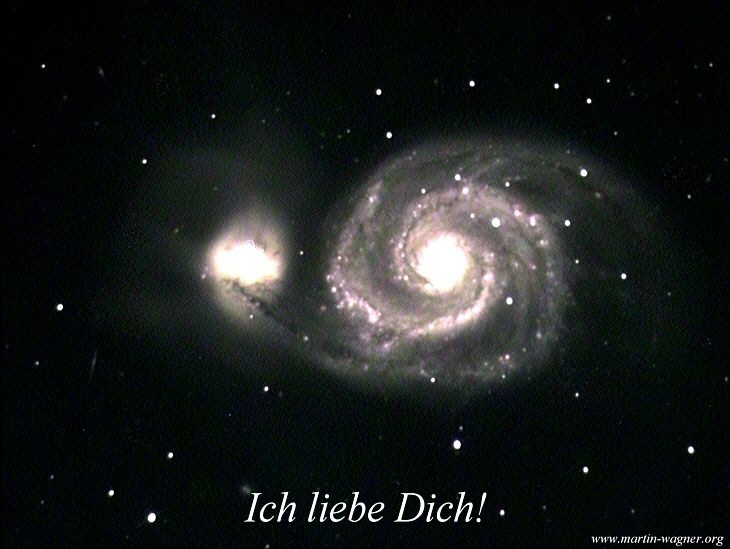 Ich liebe Dich: Galaxien beim Liebesspiel :-)))