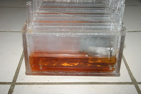 Mit der gelbroten PdCl2-L�sung wird Nickel palladiniert